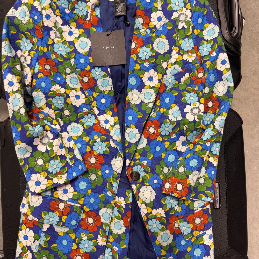 SMYTHE NWT Colorful Floral Blazer